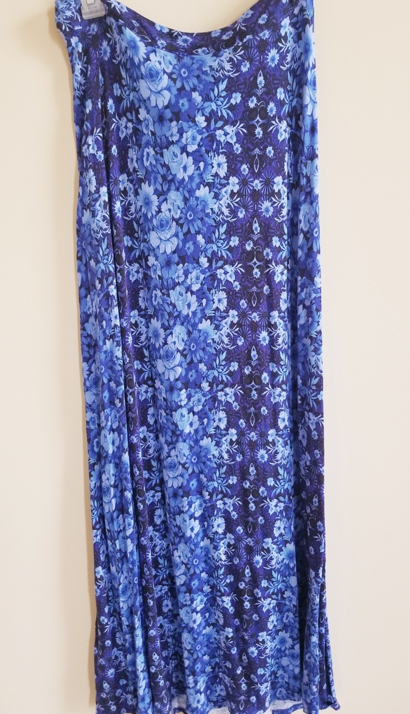 Shades of blue maxi skirt
